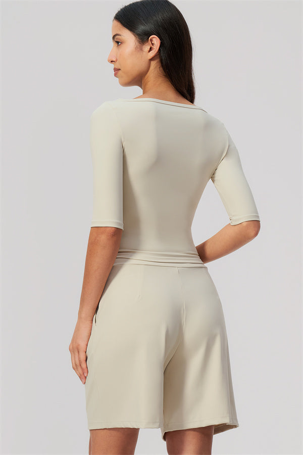The Flow Motion Half-Sleeve T-Shirt Shorts 2-Piece Set