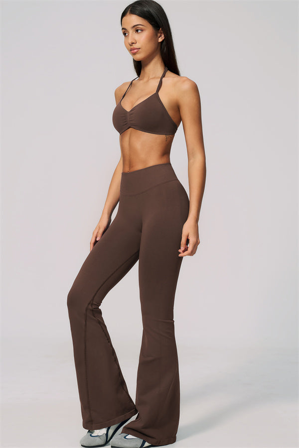 The Velvetine Sports Bra Flared Leggings 2-Piece Set