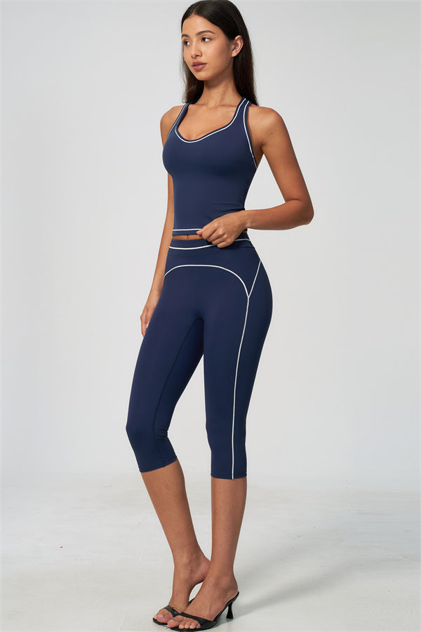 The Amara Tank Top Capri Leggings 2-Piece Set