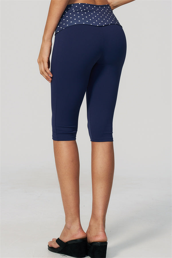 The Enliven Halter Tank Top Capri Leggings 2-Piece Set