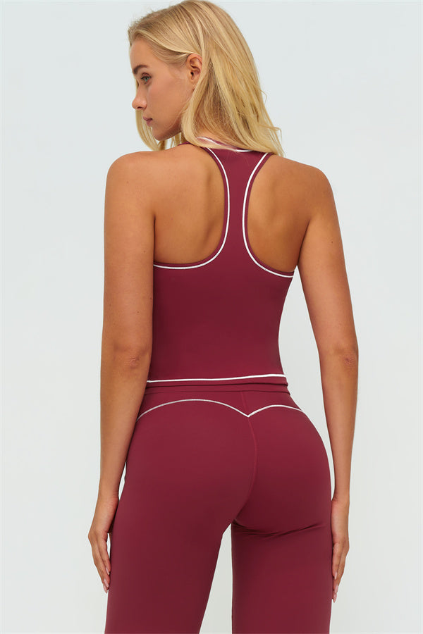 The Amara Crop Top Flared Leggings 2-Piece Set