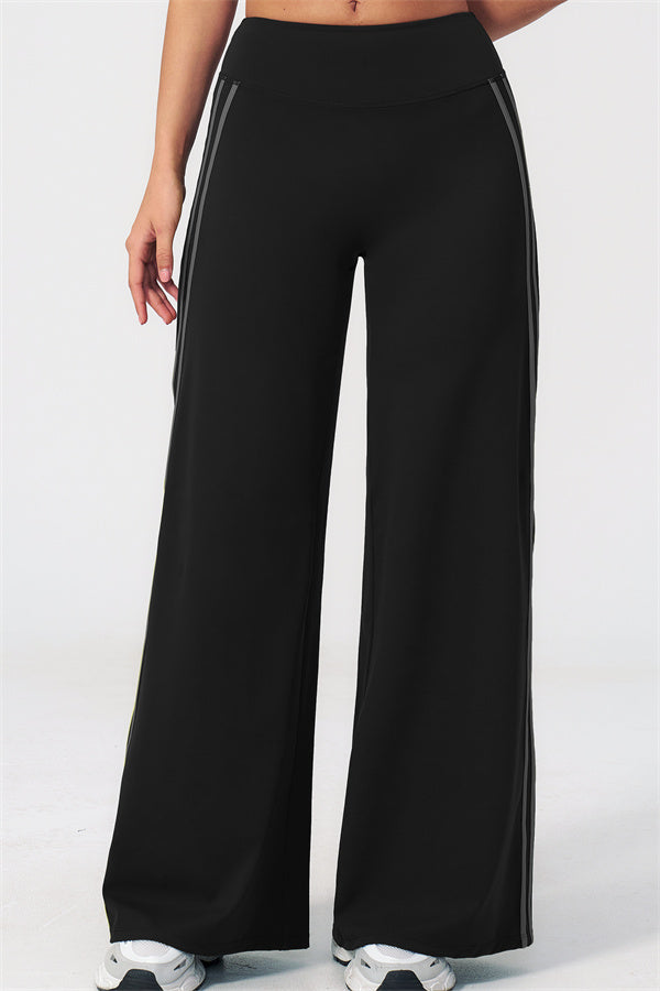 The Evoke Crop Top Straight Leg Pants 2-Piece Set