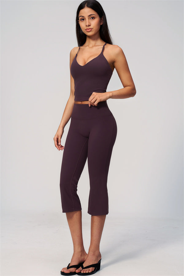 The Zura Tank Top Capri Leggings 2-Piece Set