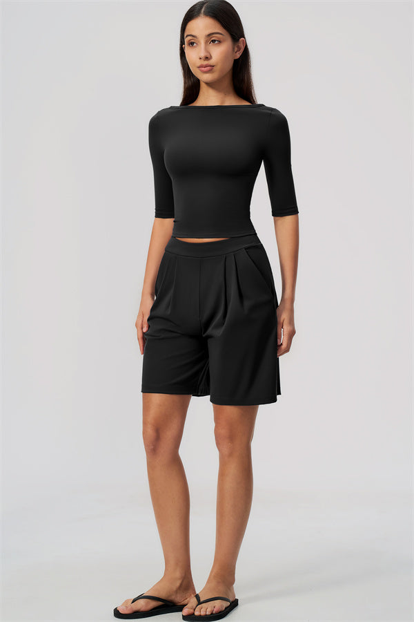 The Flow Motion Half-Sleeve T-Shirt Shorts 2-Piece Set