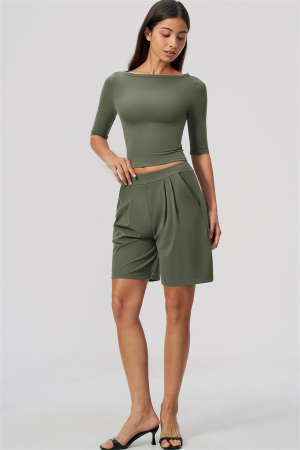 The Flow Motion Half-Sleeve T-Shirt Shorts 2-Piece Set