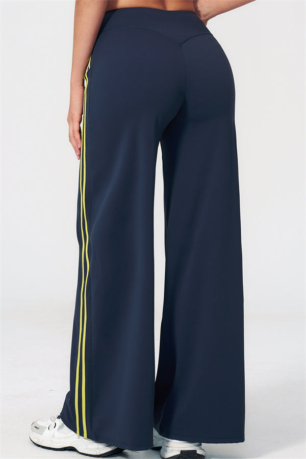 The Evoke Crop Top Straight Leg Pants 2-Piece Set