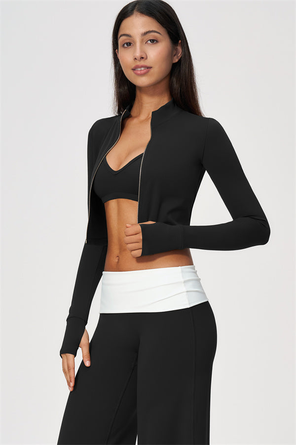 The Joyous Jacket Sports Bra Straight Leg Pants 3-Piece Set