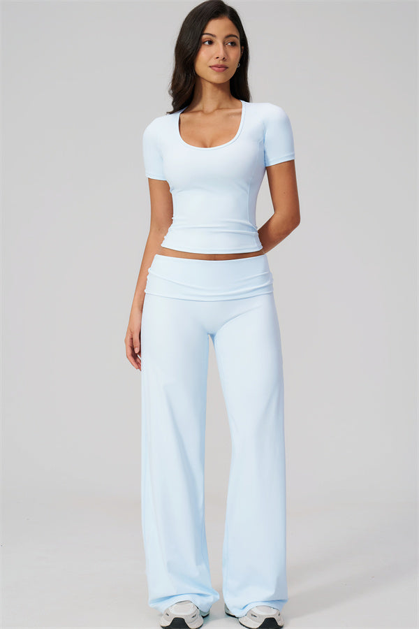 The Daring T-shirt Straight Leg Pants 2-Piece Set