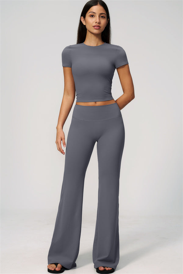The Zura T-shirt Flared Leggings 2-Piece Set