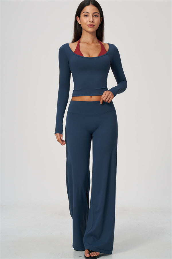 The Cascade Long Sleeve T-shirt Straight Leg Pants 2-Piece Set