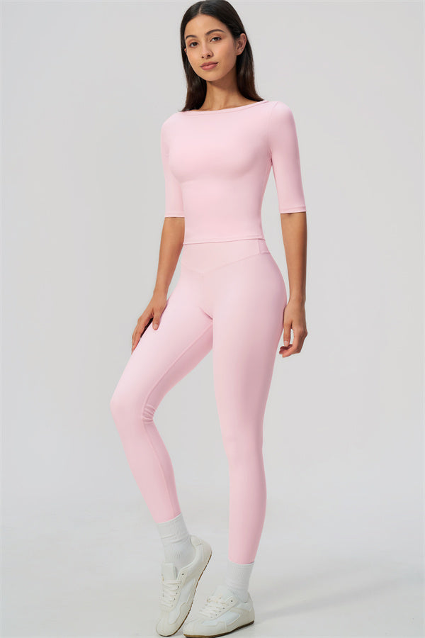 The Flow Motion Half-Sleeve T-Shirt Leggings 2-Piece Set