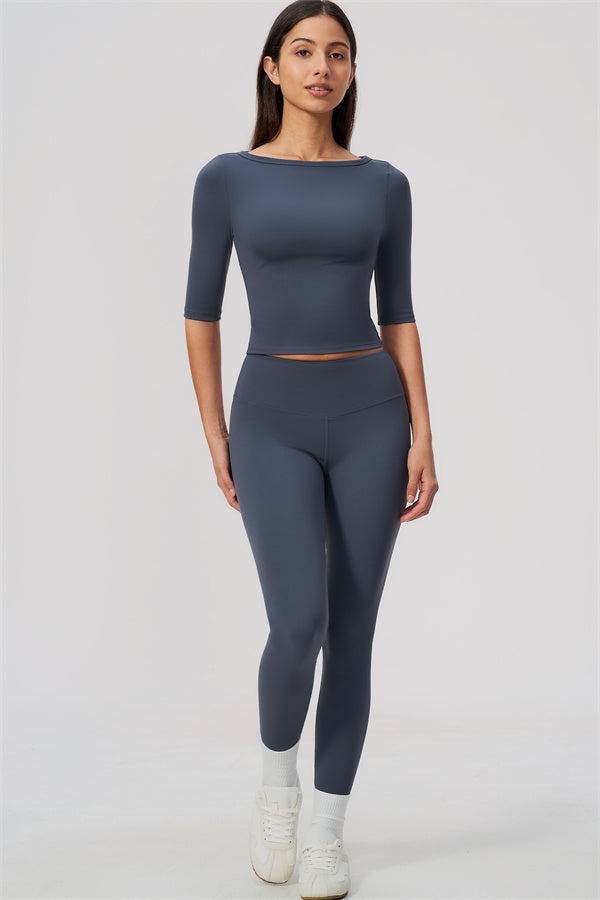 The Flow Motion Half-Sleeve T-Shirt Leggings 2-Piece Set