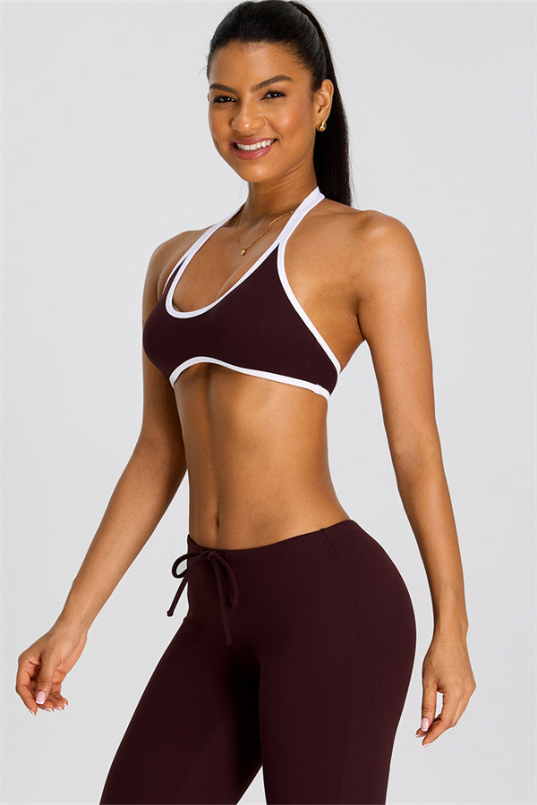 The Mode Sports Bra Flared Leggings 2-Piece Set