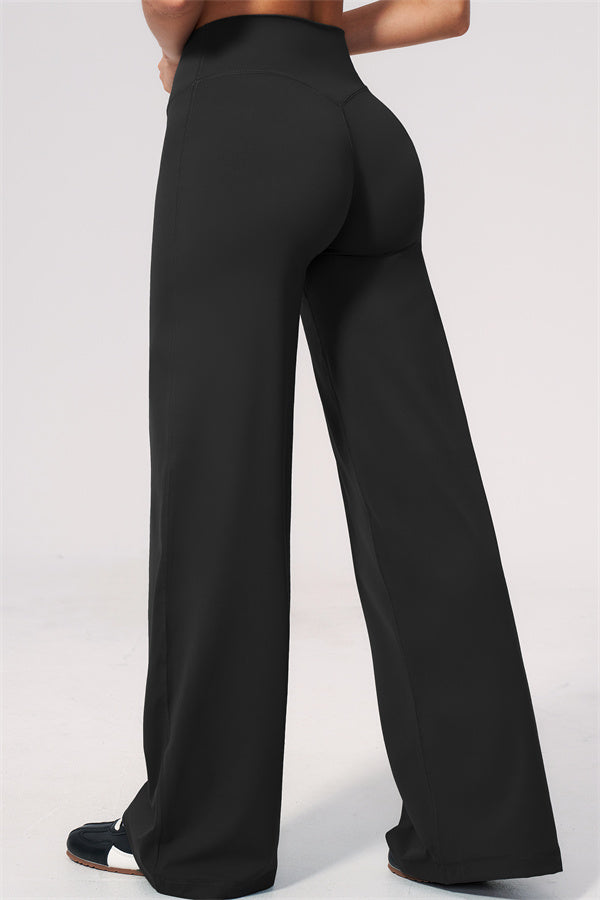 The Twirl Wide Strap Halter Crop Top Straight Leg Pants 2-Piece Set
