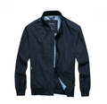 Spring Autumn Men's Casual Jacket with Stand Collar