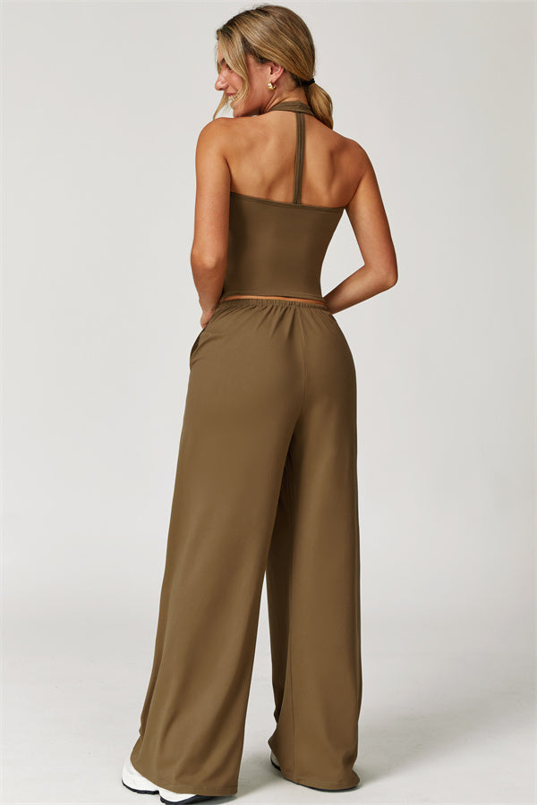 The Sprint Halter Tank Top Sweatpants 2-Piece Set
