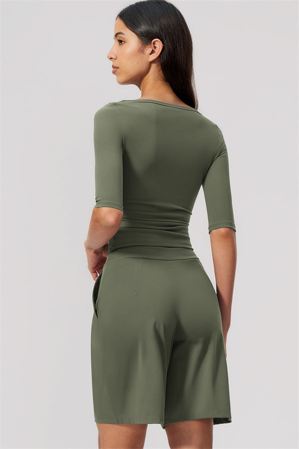 The Flow Motion Half-Sleeve T-Shirt Shorts 2-Piece Set