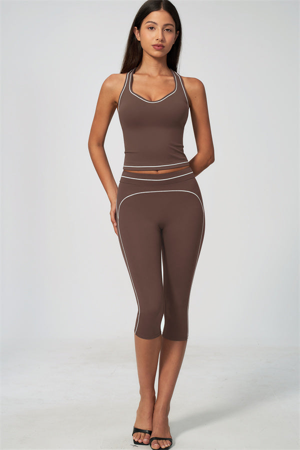 The Amara Tank Top Capri Leggings 2-Piece Set