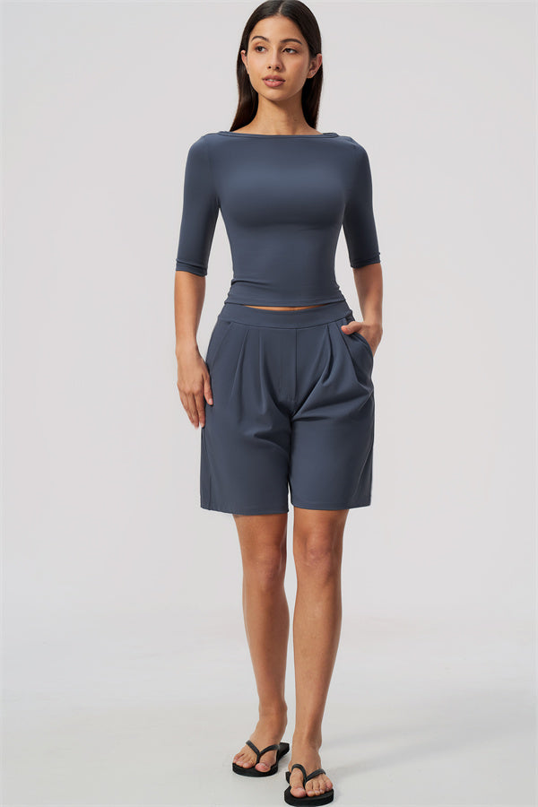 The Flow Motion Half-Sleeve T-Shirt Shorts 2-Piece Set
