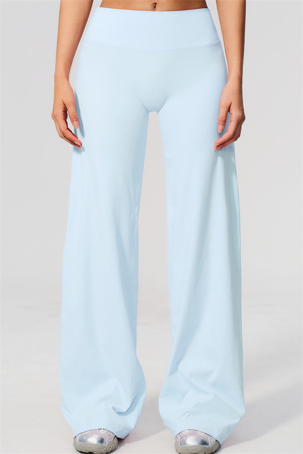 The Twirl Wide Strap Halter Crop Top Straight Leg Pants 2-Piece Set