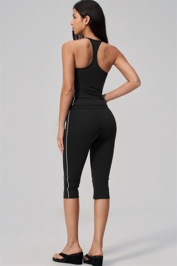 The Breathe Crop Top Capri Leggings 2-Piece Set