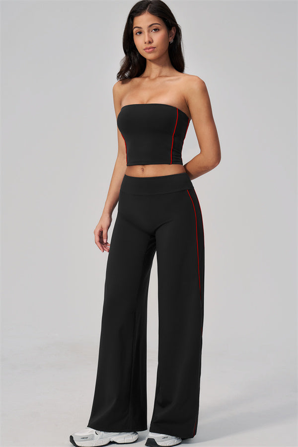 The Breathe Tube Top Straight Leg Pants 2-Piece Set