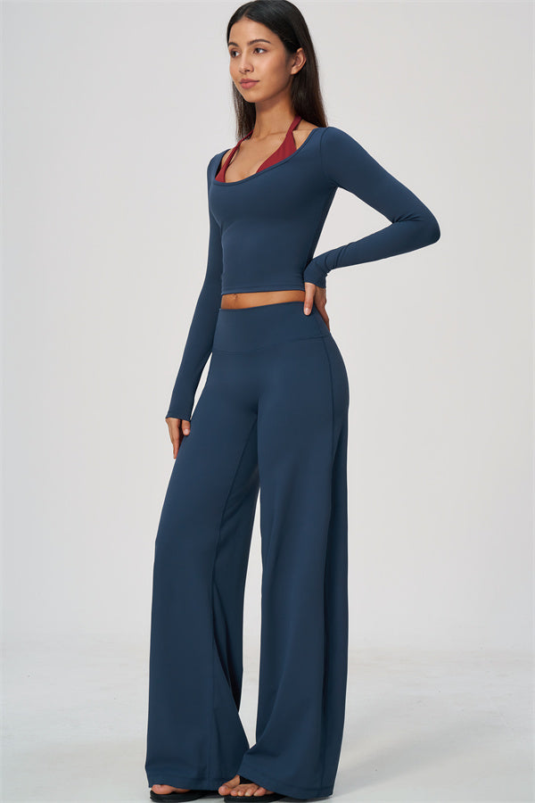 The Cascade Long Sleeve T-shirt Straight Leg Pants 2-Piece Set