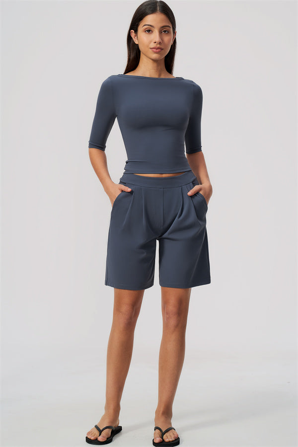 The Flow Motion Half-Sleeve T-Shirt Shorts 2-Piece Set