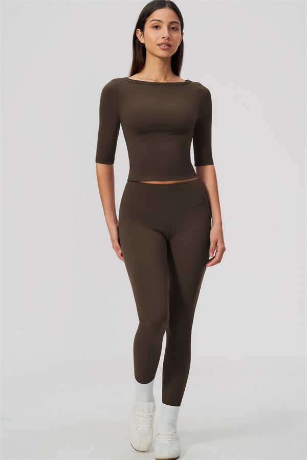 The Flow Motion Half-Sleeve T-Shirt Leggings 2-Piece Set