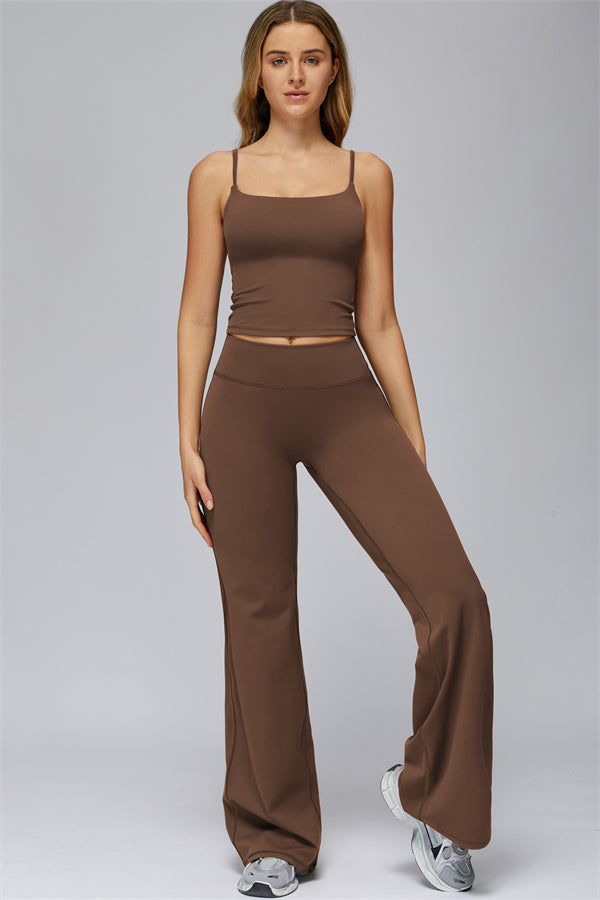 The FlexCore Crop Tank Flared Leggings 2-Piece Set