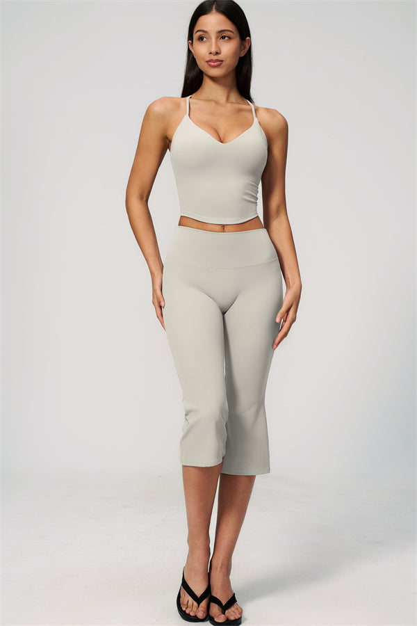 The Zura Tank Top Capri Leggings 2-Piece Set