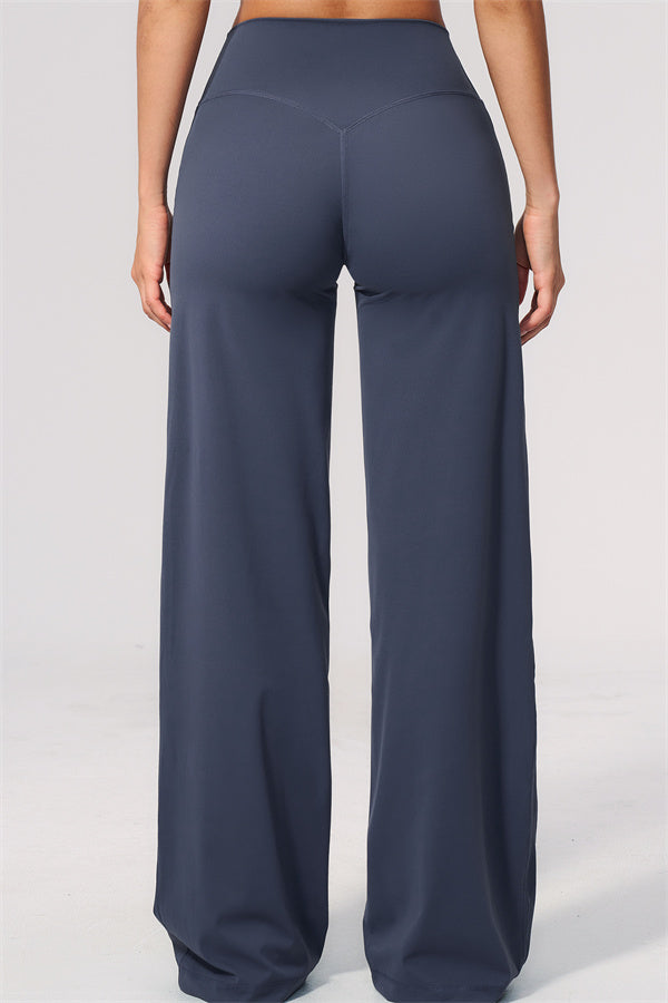 The Twirl Wide Strap Halter Crop Top Straight Leg Pants 2-Piece Set