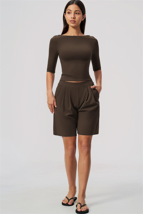 The Flow Motion Half-Sleeve T-Shirt Shorts 2-Piece Set