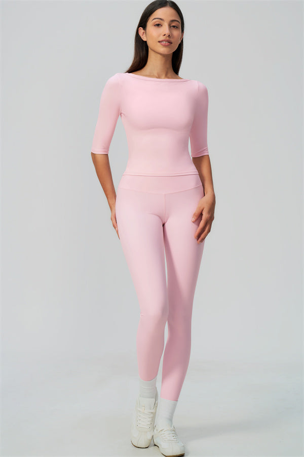 The Flow Motion Half-Sleeve T-Shirt Leggings 2-Piece Set