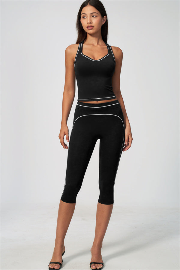 The Amara Tank Top Capri Leggings 2-Piece Set