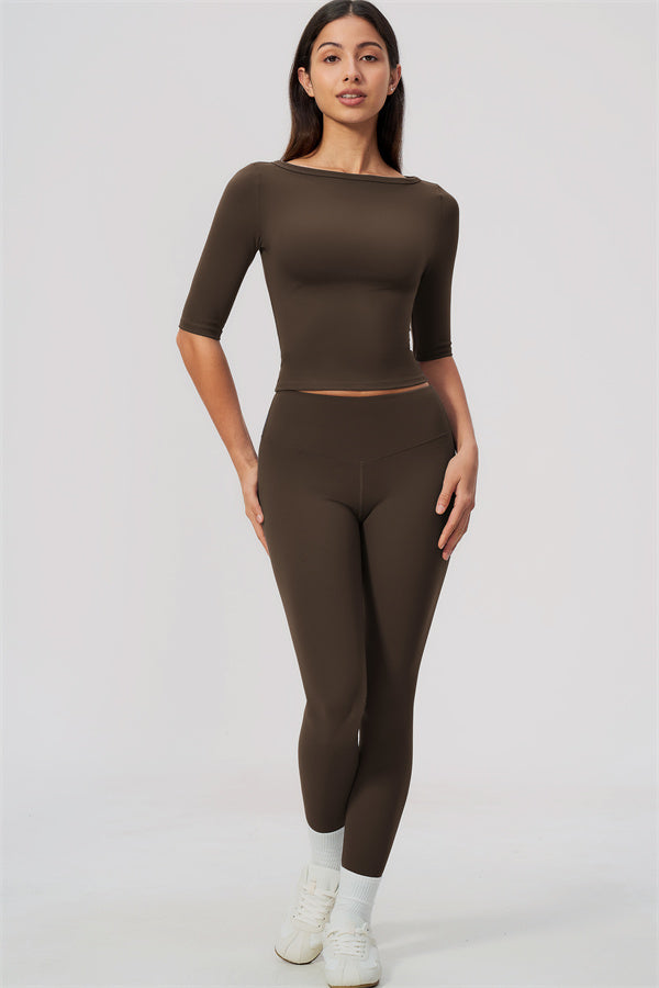 The Flow Motion Half-Sleeve T-Shirt Leggings 2-Piece Set