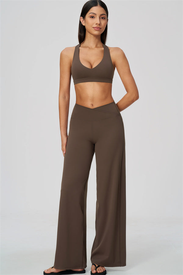 The Soiree Sports Bra Straight Leg Pants 2-Piece Set