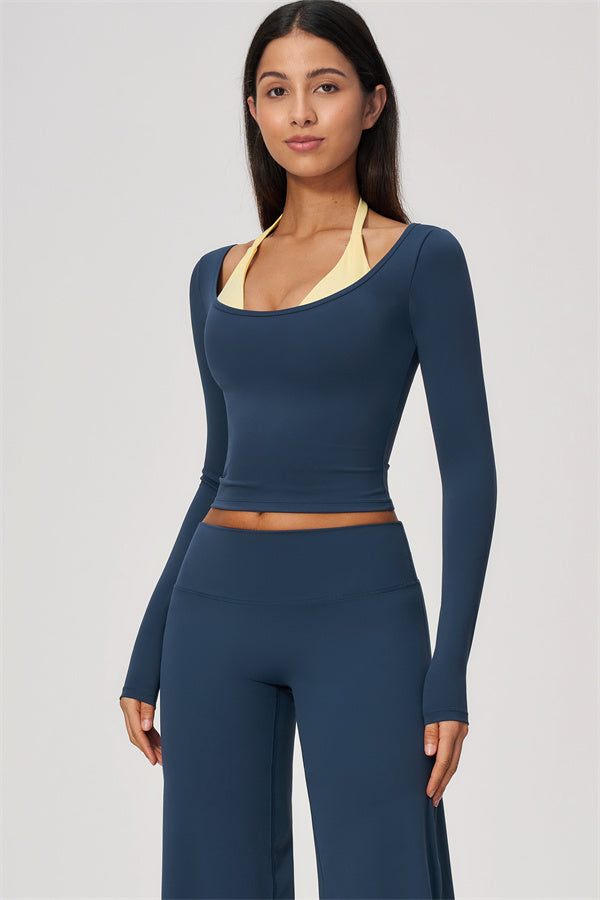 The Cascade Long Sleeve T-shirt Straight Leg Pants 2-Piece Set