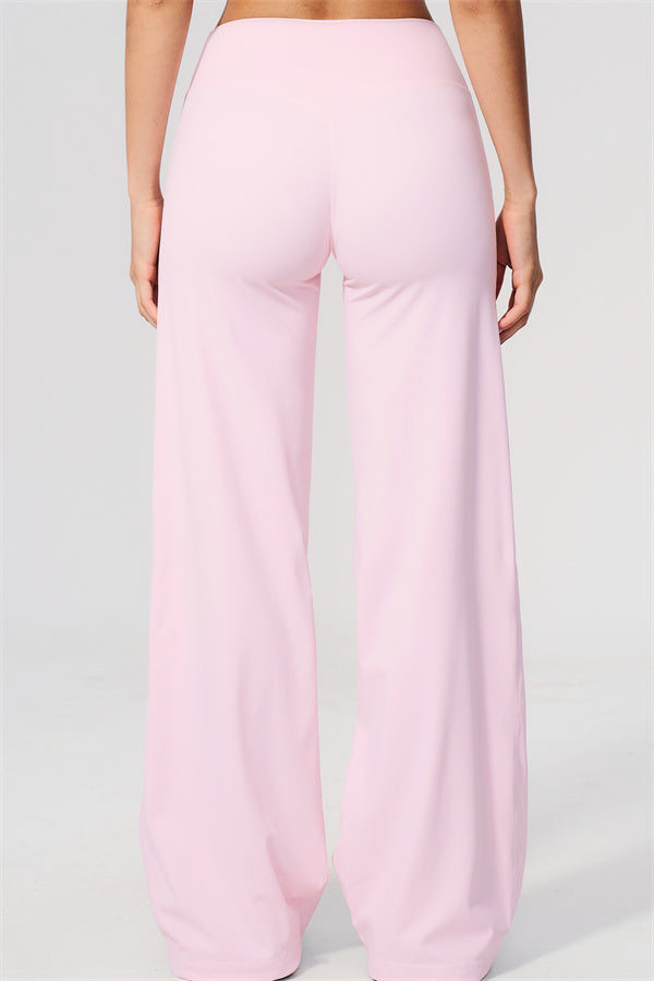 The Twirl Wide Strap Halter Crop Top Straight Leg Pants 2-Piece Set
