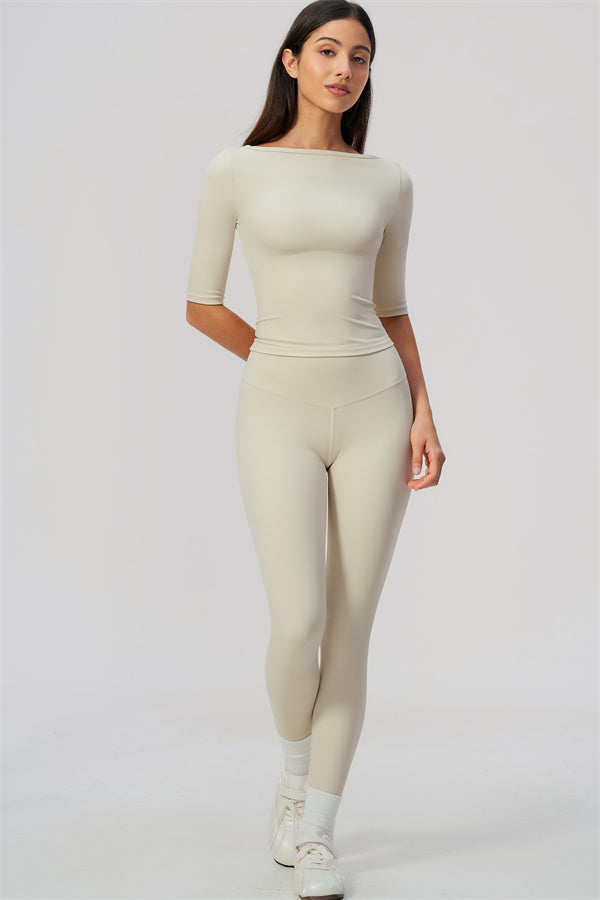 The Flow Motion Half-Sleeve T-Shirt Leggings 2-Piece Set
