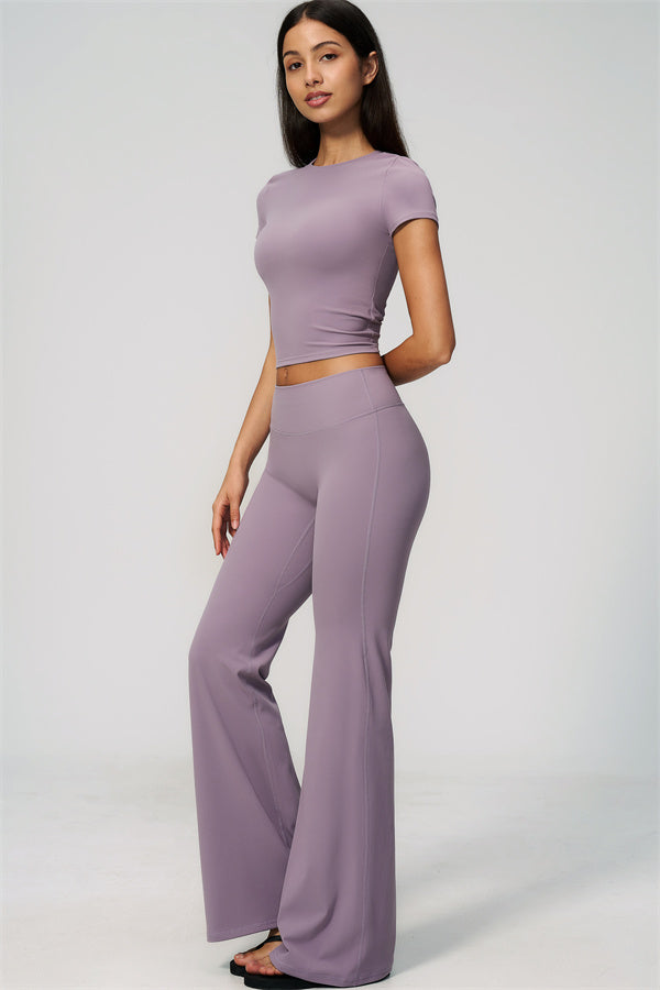 The Zura T-shirt Flared Leggings 2-Piece Set
