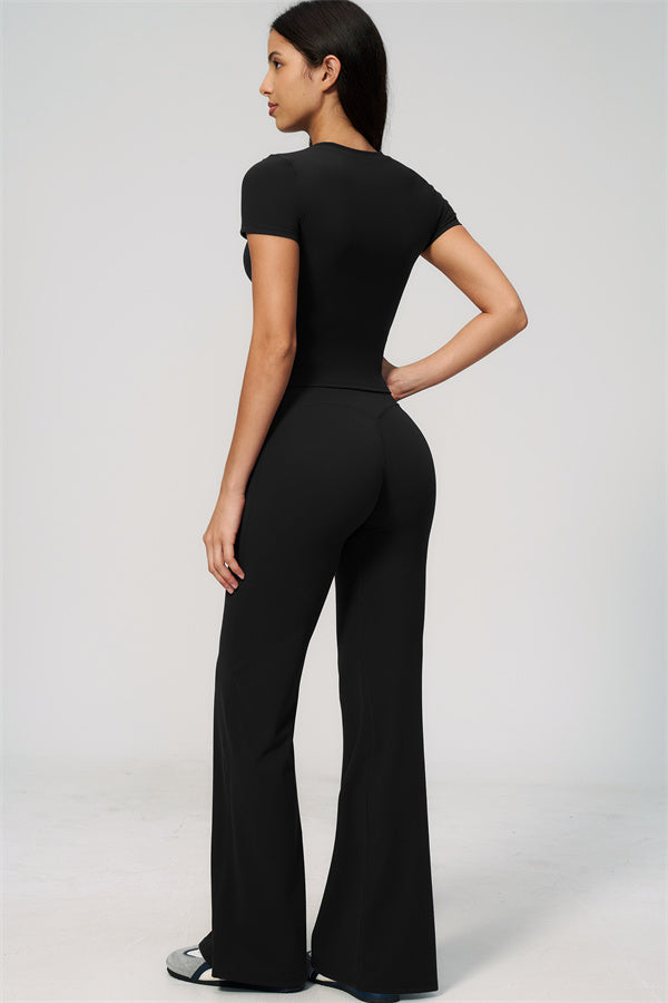 The Zura T-shirt Flared Leggings 2-Piece Set