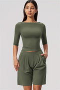 The Flow Motion Half-Sleeve T-Shirt Shorts 2-Piece Set