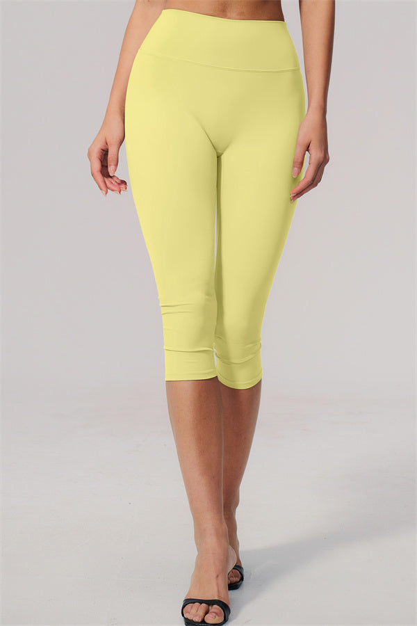 The Twirl Wide Strap Halter Crop Top Capri Leggings 2-Piece Set
