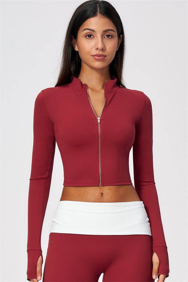The Joyous Jacket Sports Bra Straight Leg Pants 3-Piece Set
