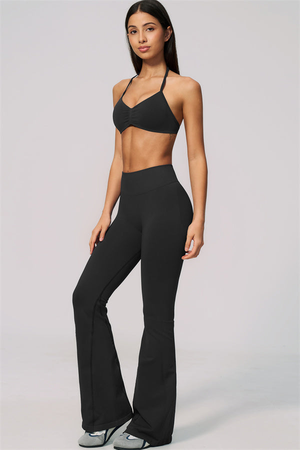 The Velvetine Sports Bra Flared Leggings 2-Piece Set