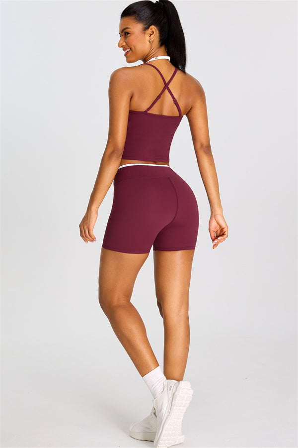 The Dwell Crop Top Shorts 2-Piece Set