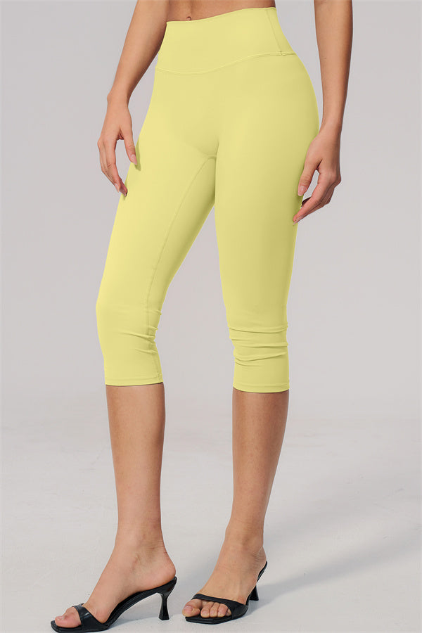 The Twirl Wide Strap Halter Crop Top Capri Leggings 2-Piece Set
