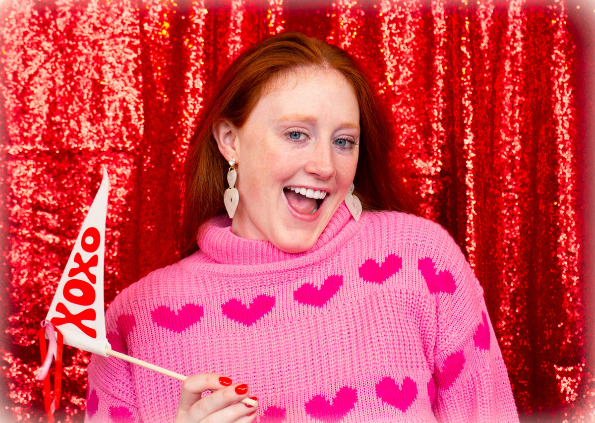 We Make a Great Pair-Heart Dangle Earrings