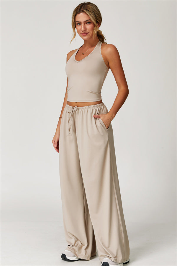 The Sprint Halter Tank Top Sweatpants 2-Piece Set